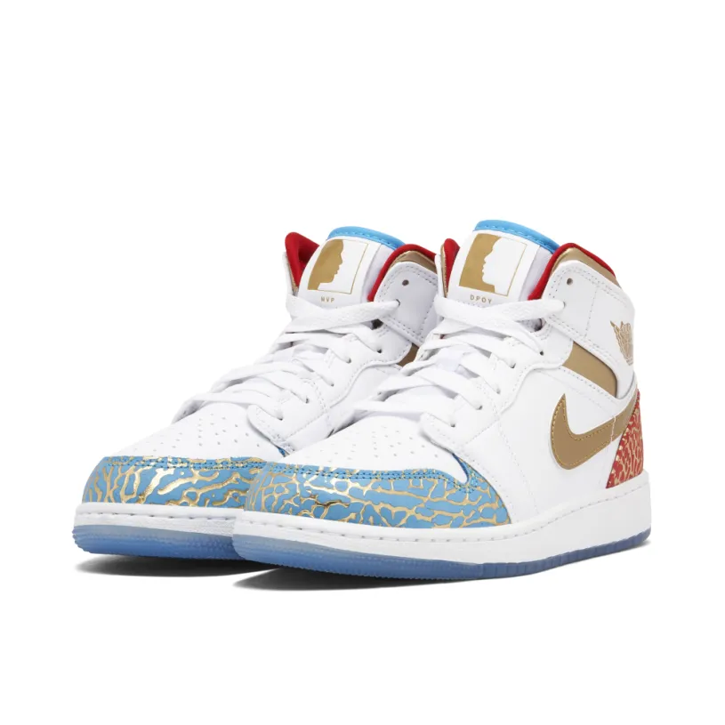 Air Jordan 1 Mid UNC to Chicago GS 