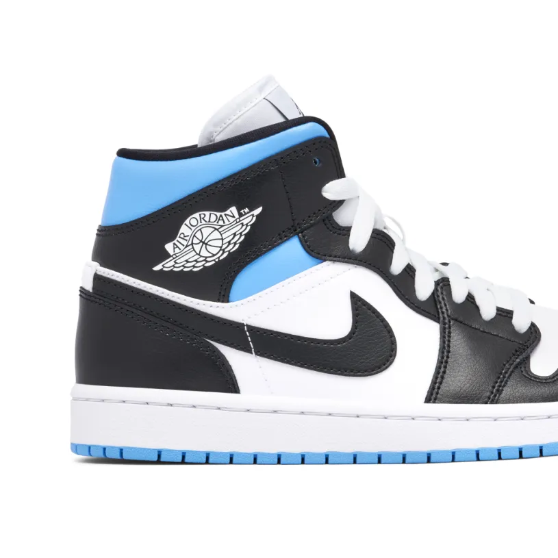 Air Jordan 1 Mid University Blue Womens 