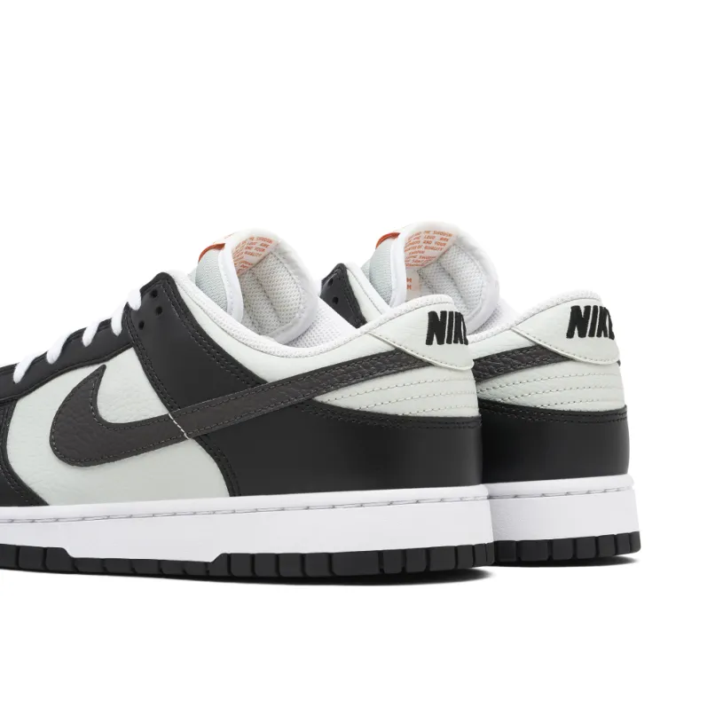 Nike Dunk Low Mini Swoosh Black Grey Orange 