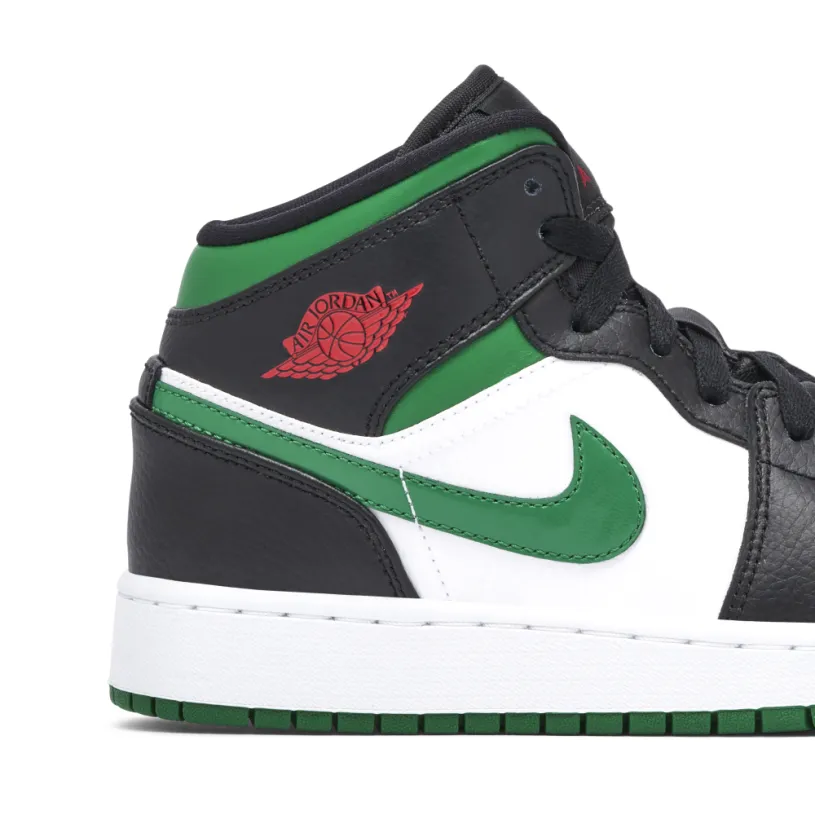 Air Jordan 1 Mid Pine Green GS 