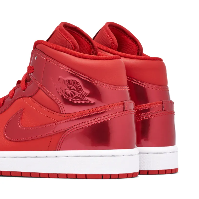 Air Jordan 1 Mid SE Red Pomegranate Womens 