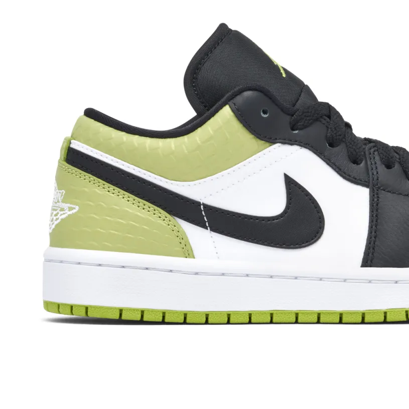 Air Jordan 1 Low Snakeskin Vivid Green Womens 