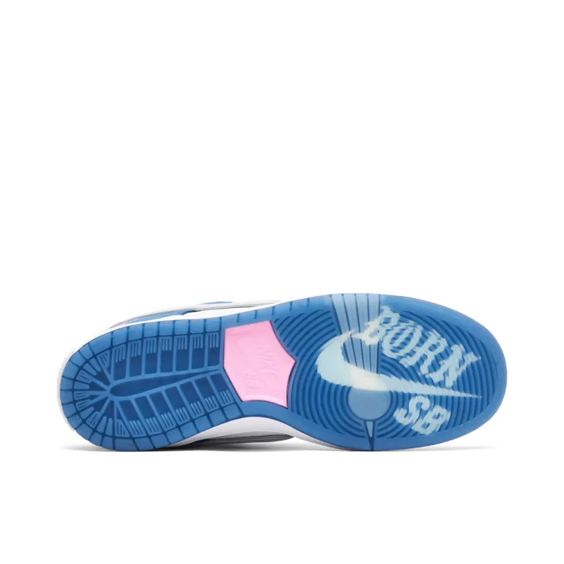 Nike SB Dunk Low x Born x Raised White Blue 