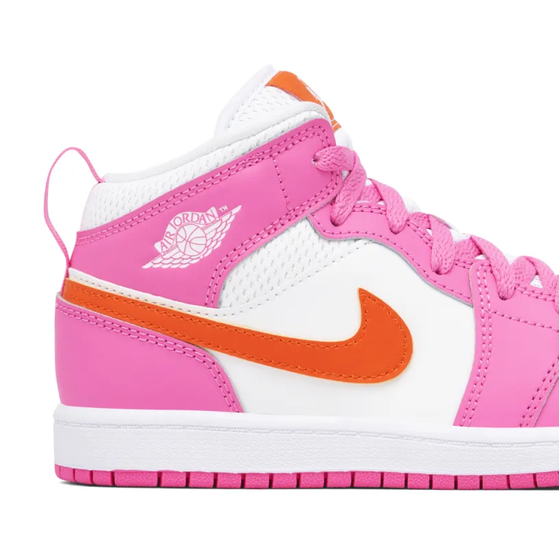 Air Jordan 1 Mid Pinksicle Orange PS 