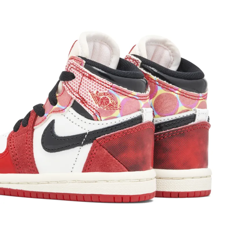 Air Jordan 1 High x Spider-Man Across The Spider-verse Red Black TD 