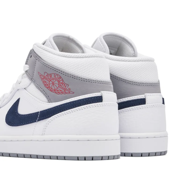 Air Jordan 1 Mid Paris White 