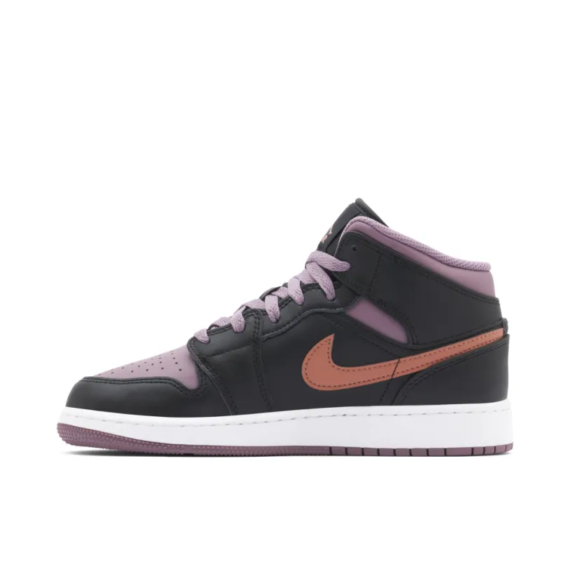 Air Jordan 1 Mid Black Sky J Mauve GS