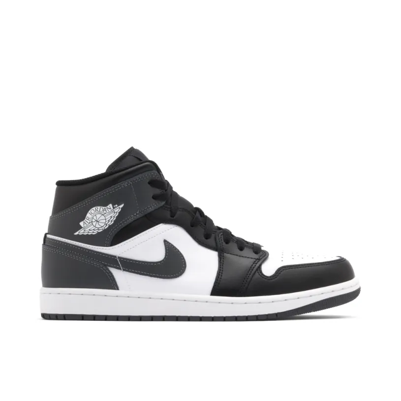 Air Jordan 1 Mid Black White Iron Grey
