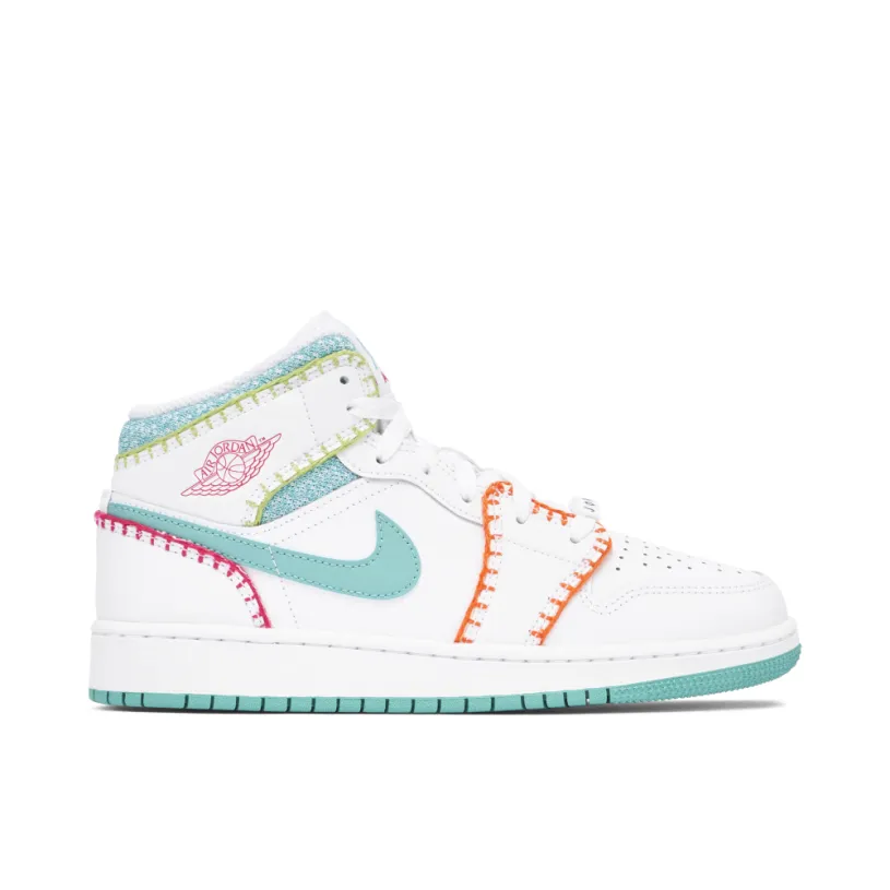 Air Jordan 1 Mid Multi Knit GS