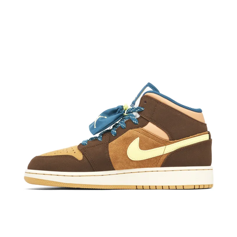 Air Jordan 1 Mid SE Cacao Wow GS