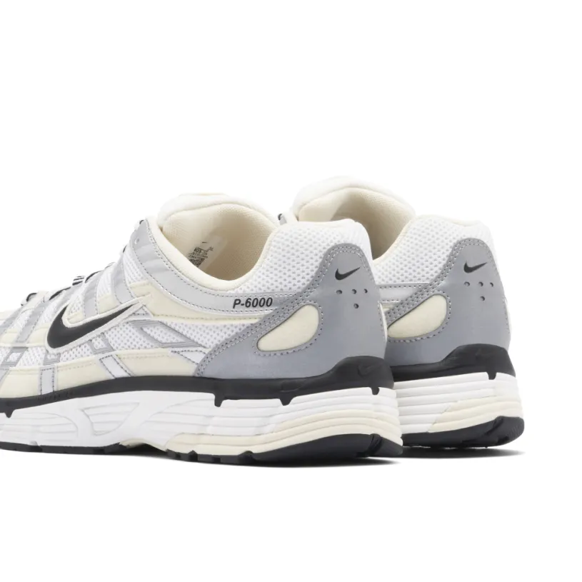 Nike P-6000 Coconut Milk Metallic Silver Womens 