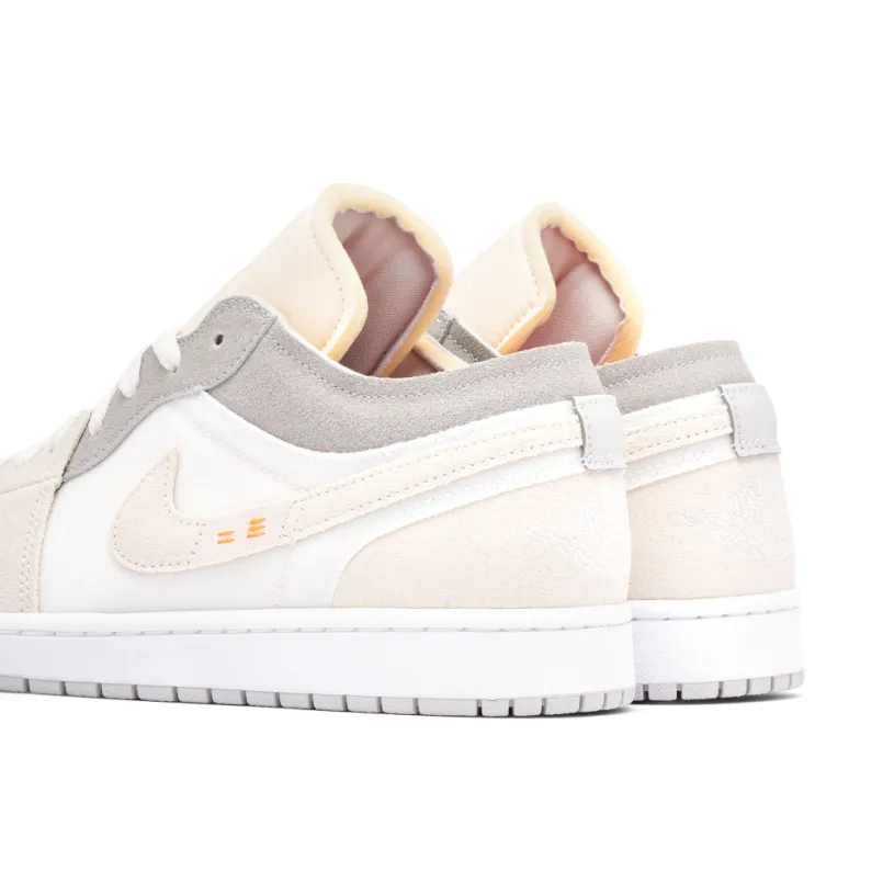 Air Jordan 1 Low Craft Inside Out White Grey 