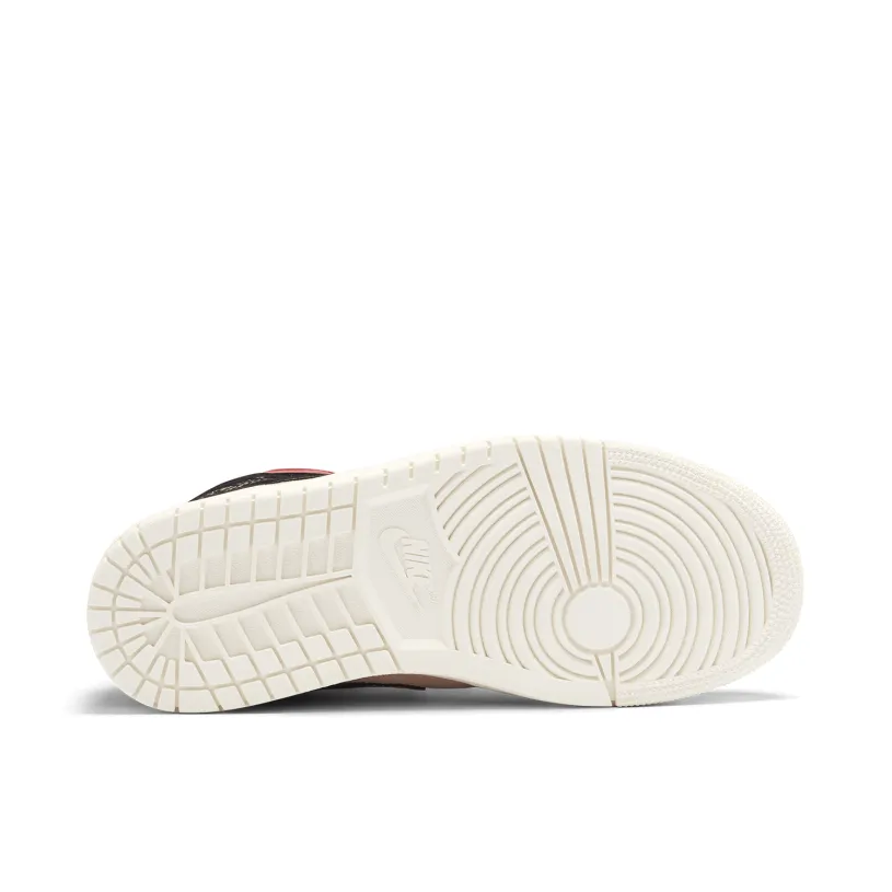 Air Jordan 1 Mid Burgundy Dusty Pink Womens 