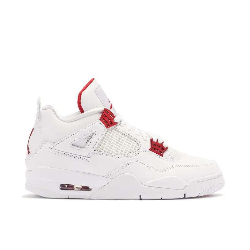 Air Jordan 4 Metallic Pack White Red