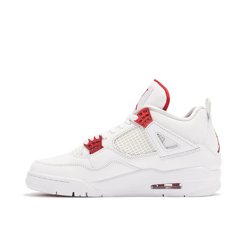 Air Jordan 4 Metallic Pack White Red