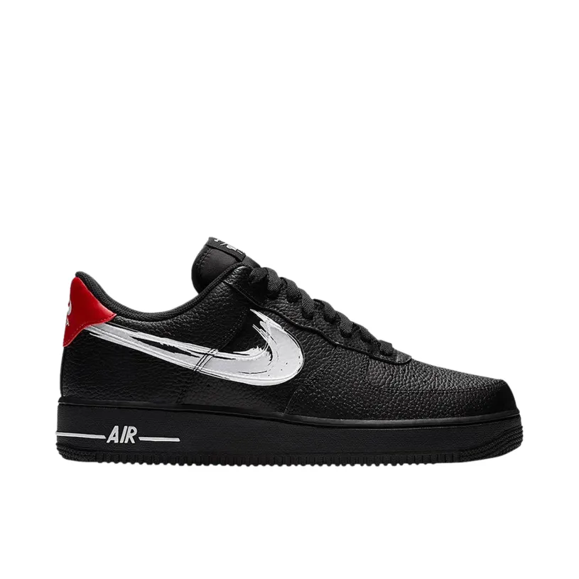 Nike Air Force 1 Low Brushstroke Swoosh Black