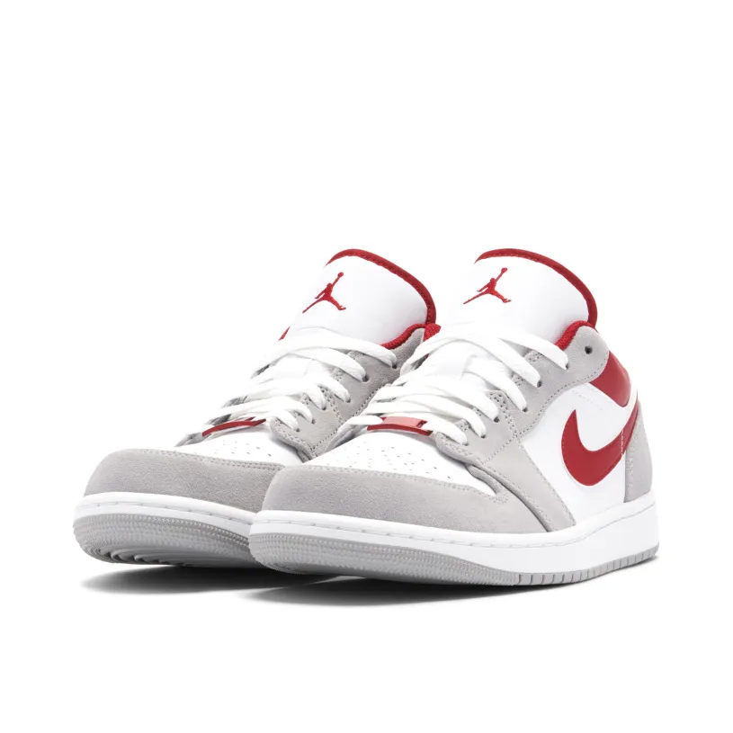 Air Jordan 1 Low Grey Red 