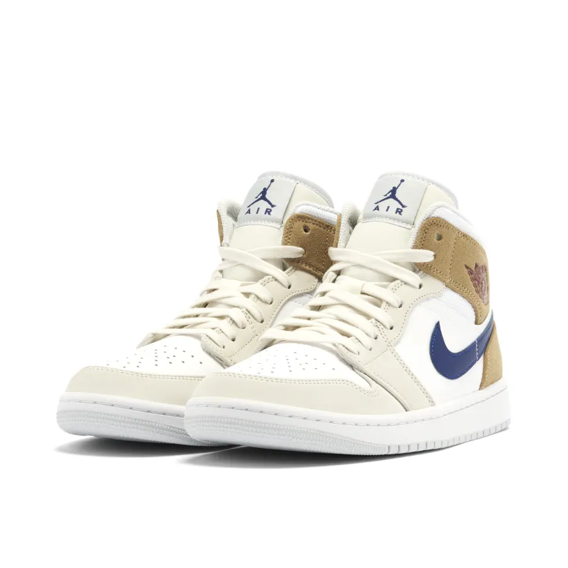 Air Jordan 1 Mid Tan Suede 