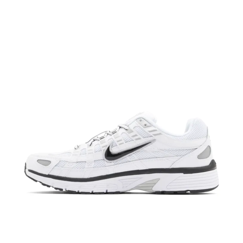 Nike P-6000 White Metallic Silver Black