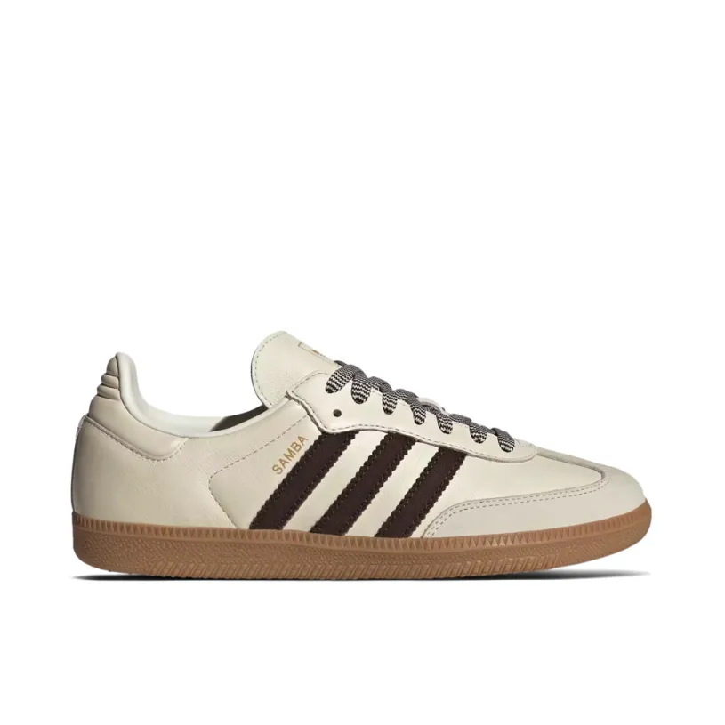 Adidas Samba OG Off White Dark Brown Womens