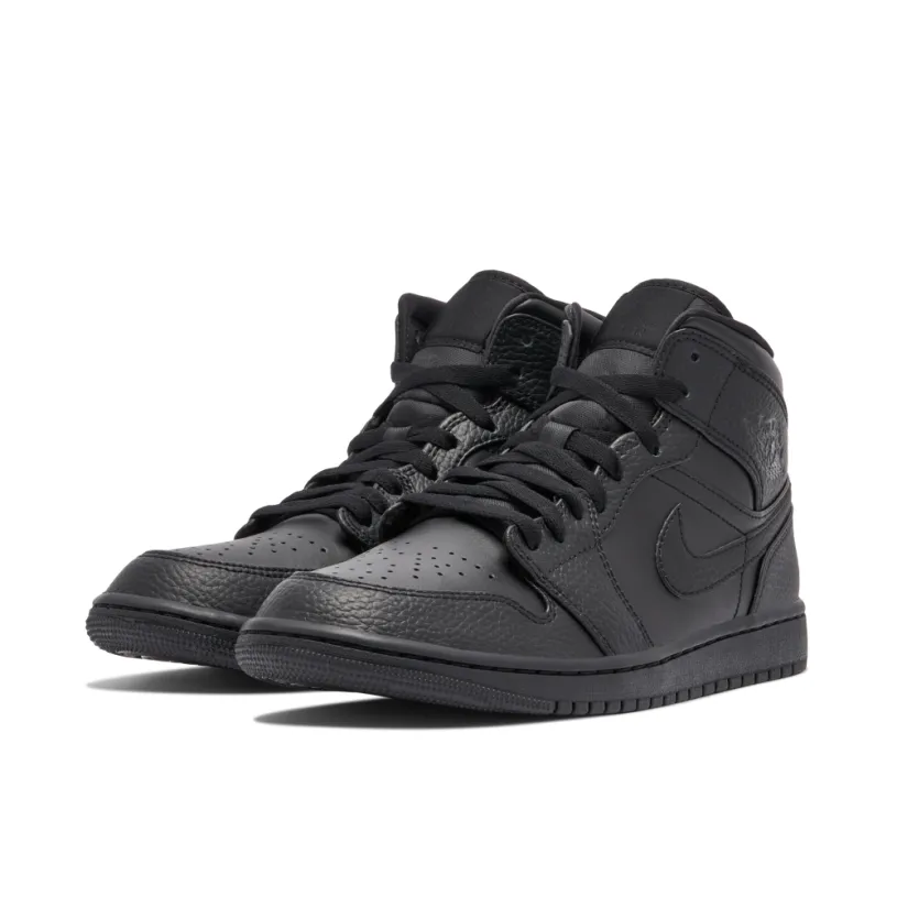 Air Jordan 1 Mid Triple Black 