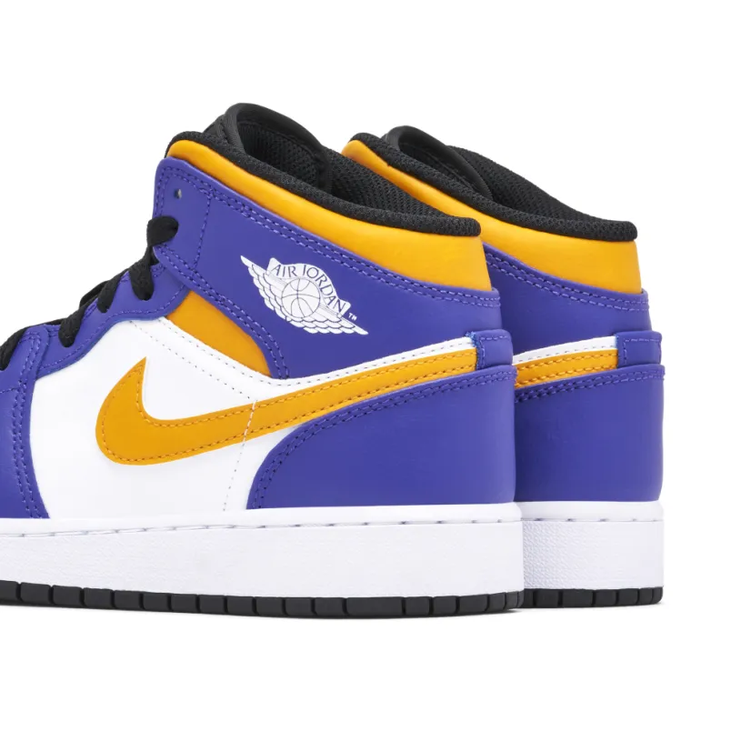 Air Jordan 1 Mid Lakers GS 