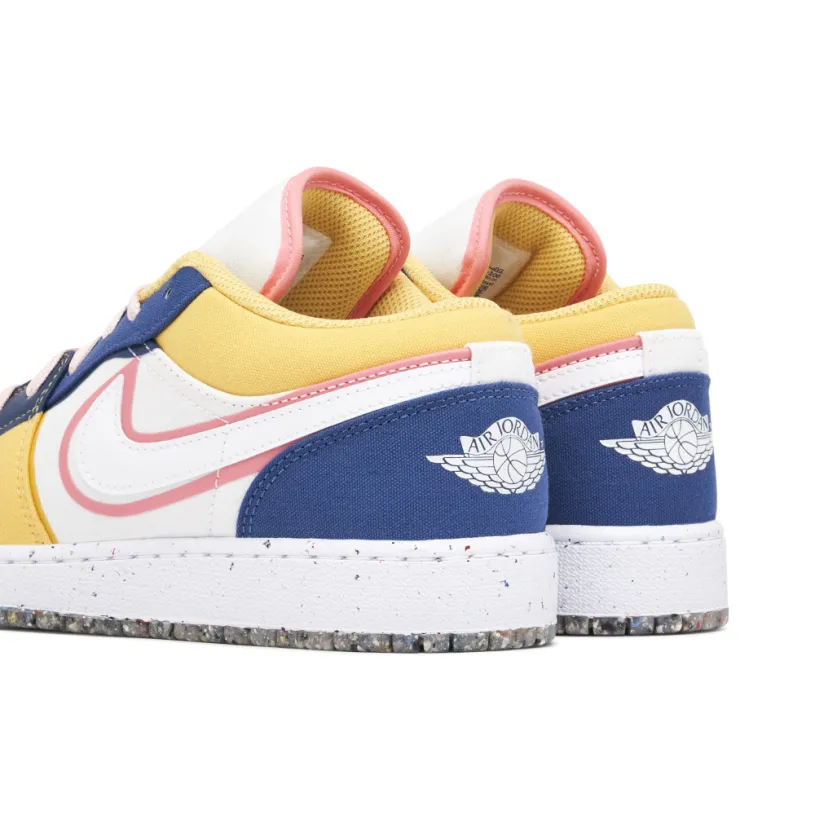 Air Jordan 1 Low Multi Canvas GS 