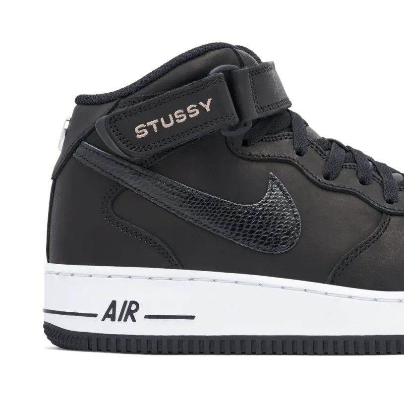 Stussy x Nike Air Force 1 Mid Black 