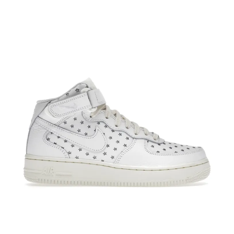 Nike Air Force 1 Mid Cut Out Stars White Womens