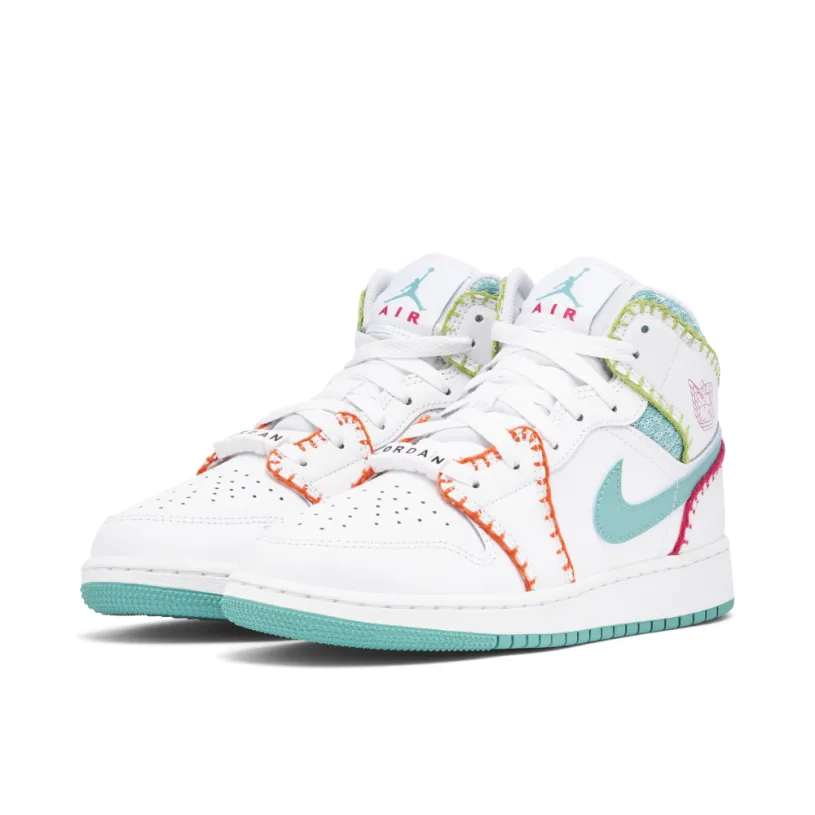 Air Jordan 1 Mid Multi Knit GS 