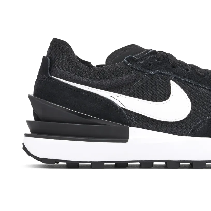 Nike Waffle One Black White Swoosh 