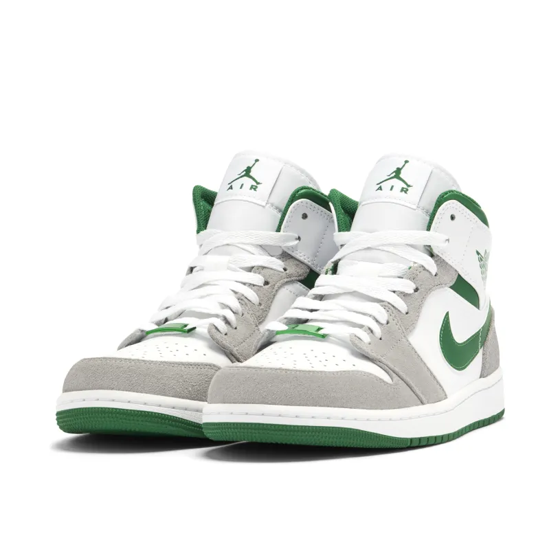 Air Jordan 1 Mid Grey Green 