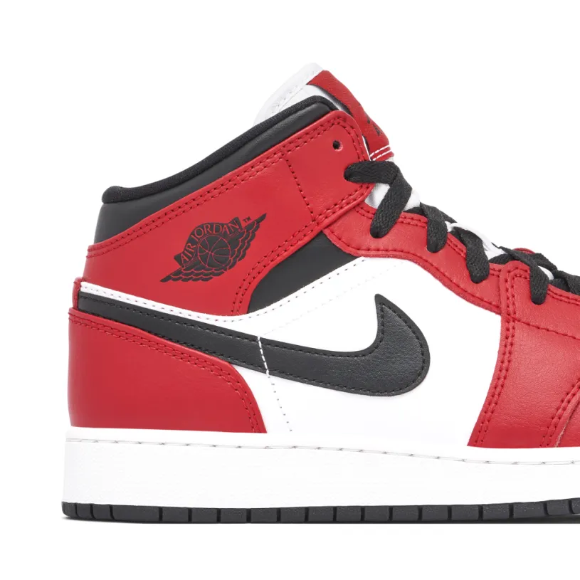 Air Jordan 1 Mid Chicago Toe GS 