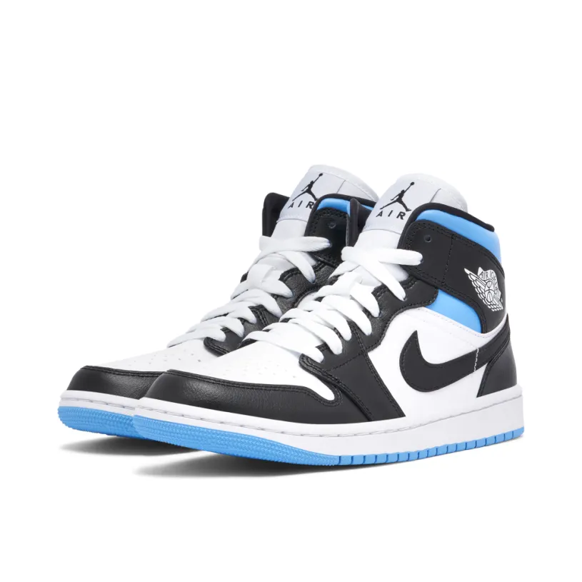Air Jordan 1 Mid University Blue Womens 