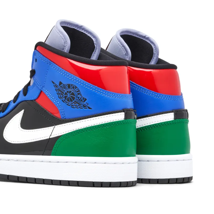 Air Jordan 1 Mid Multi Patent Womens 