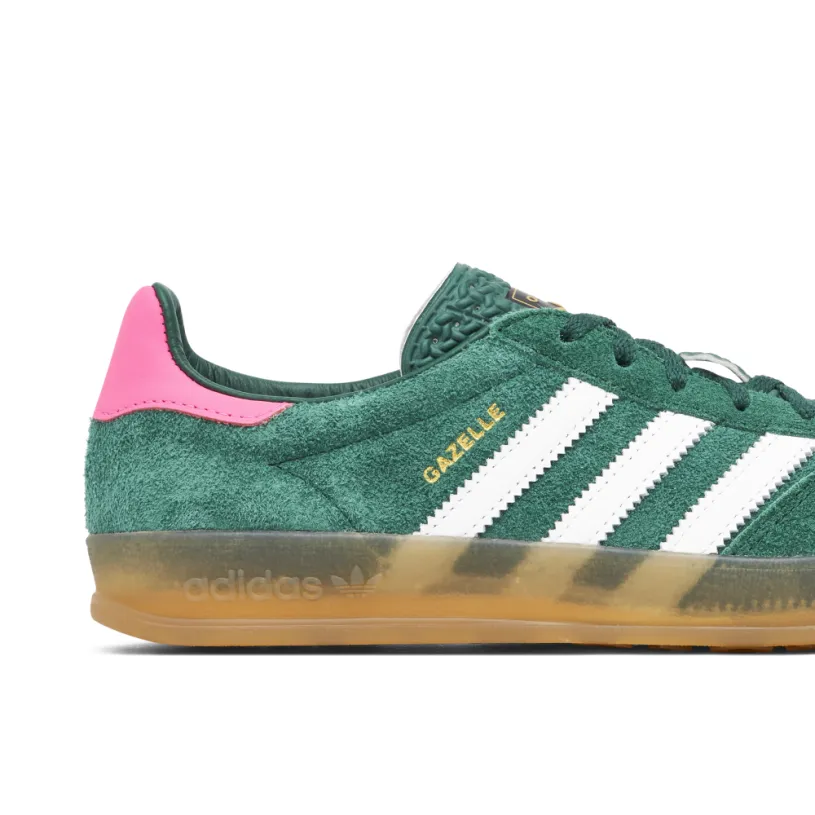 Adidas Gazelle Indoor Collegiate Green Pink Womens 