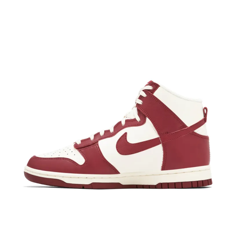 Nike Dunk High Sail Team Red Womens
