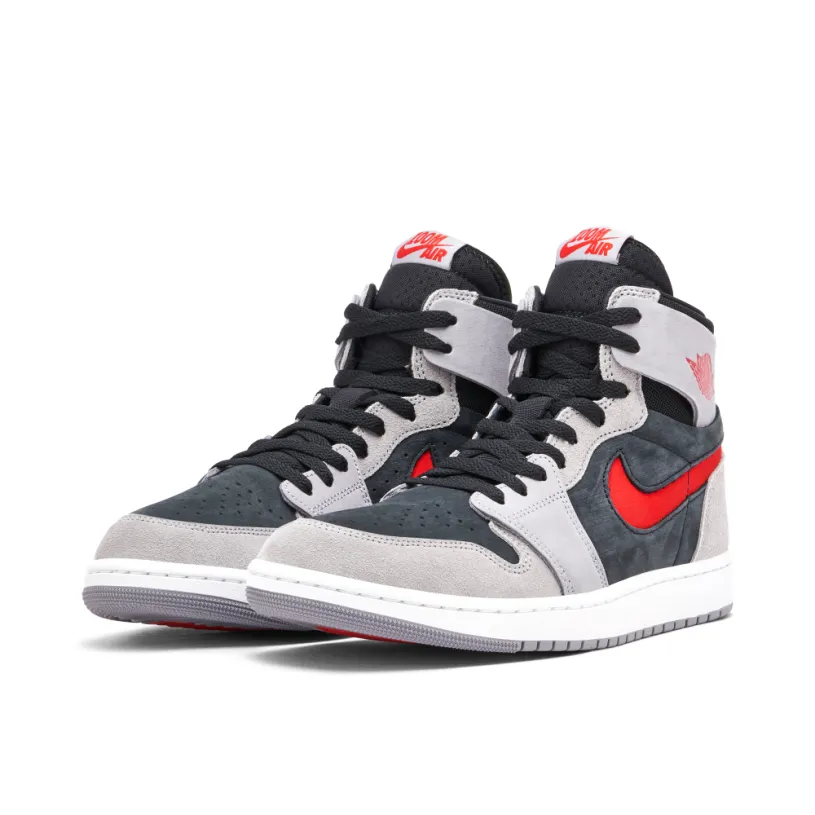 Air Jordan 1 High Zoom Air CMFT 2 Grey Fire Red 