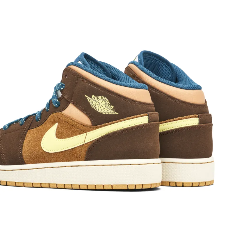 Air Jordan 1 Mid SE Cacao Wow GS 