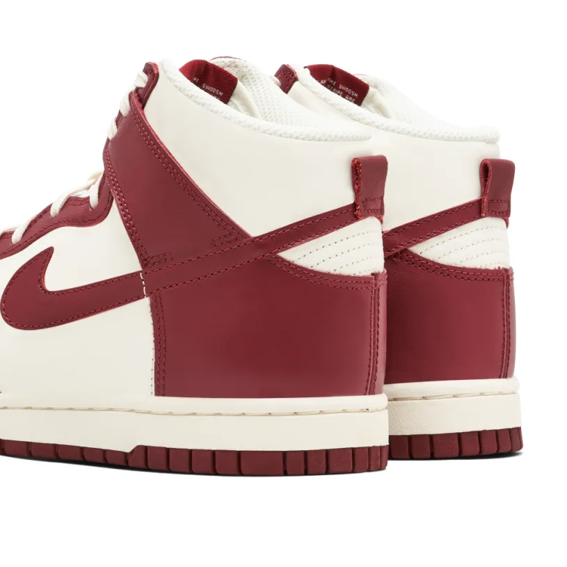 Nike Dunk High Sail Team Red Womens 