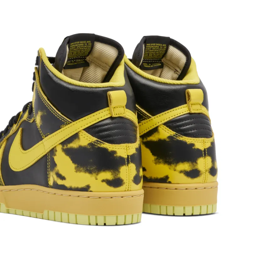 Nike Dunk High 1985 Yellow Acid Wash 