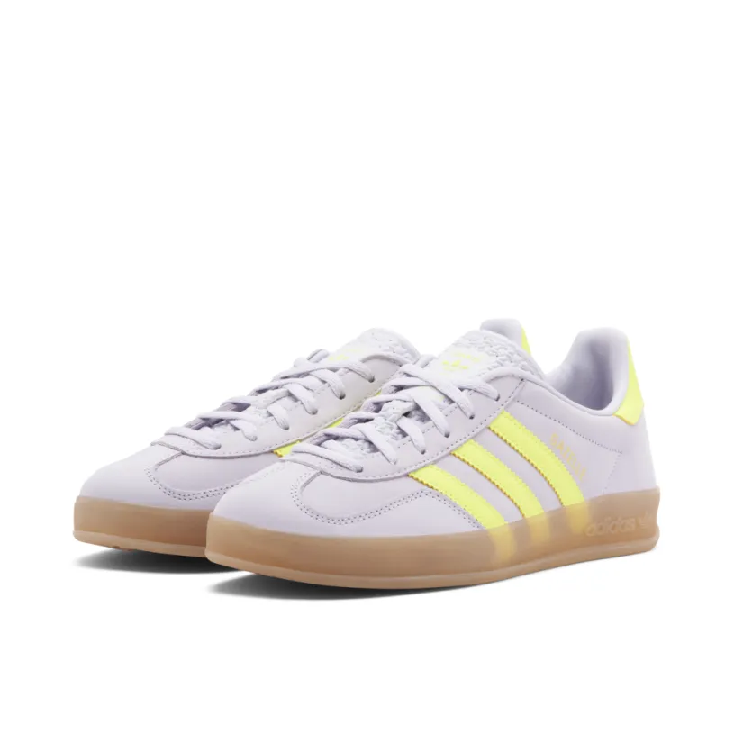 Adidas Gazelle Indoor Silver Dawn Solar Yellow Womens 