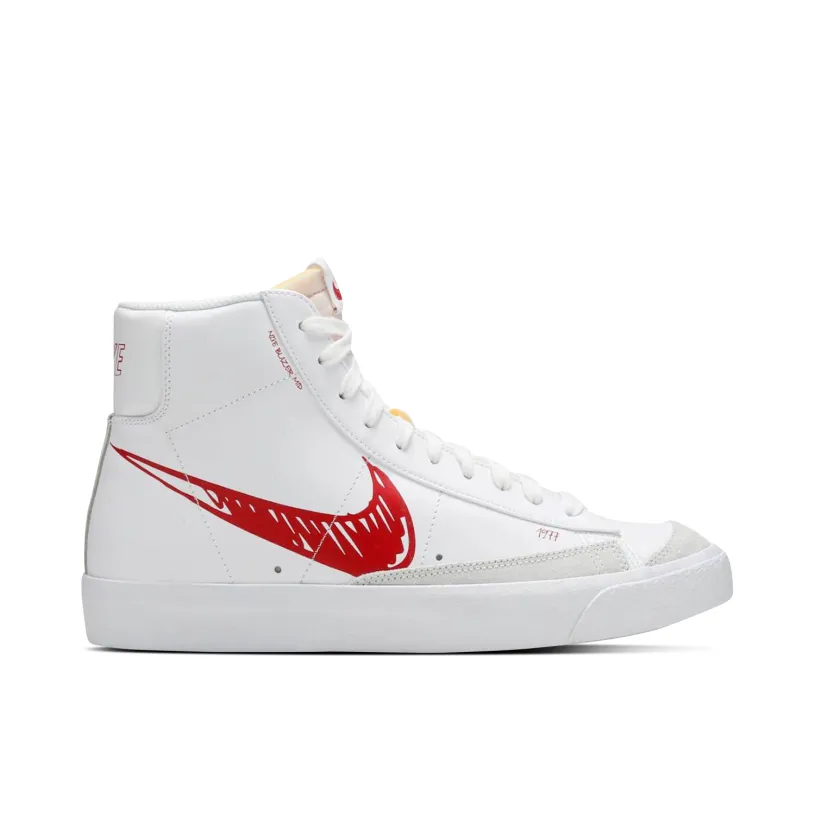 Nike Blazer Mid 77 Sketch White Red