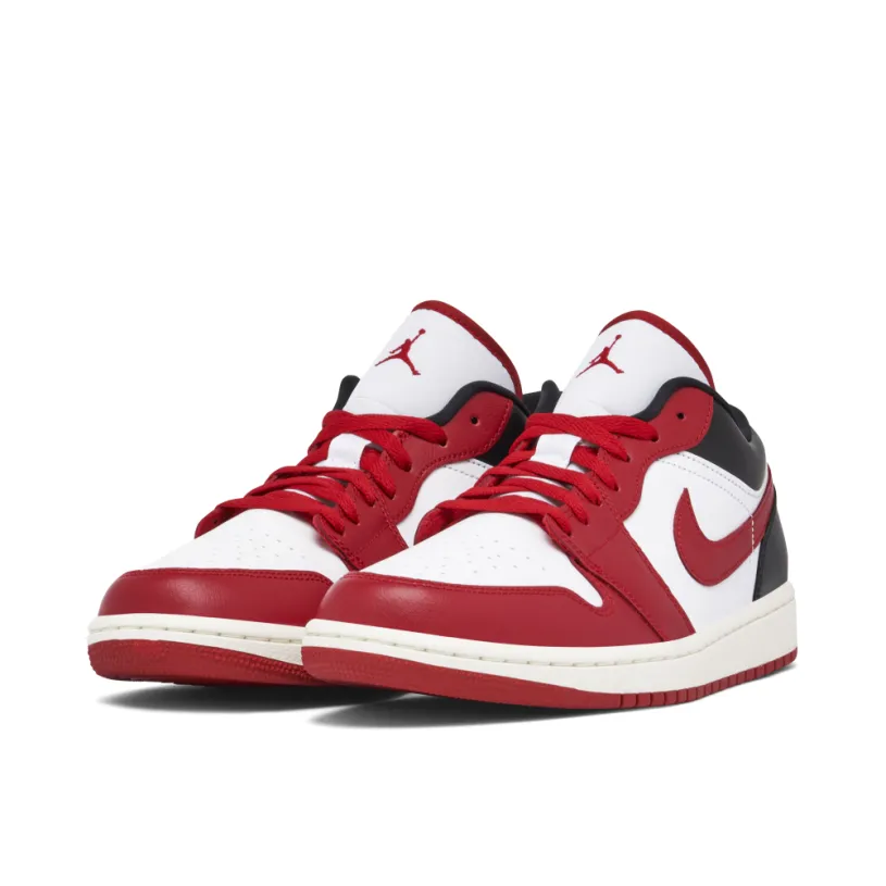 Air Jordan 1 Low White Gym Red Womens 