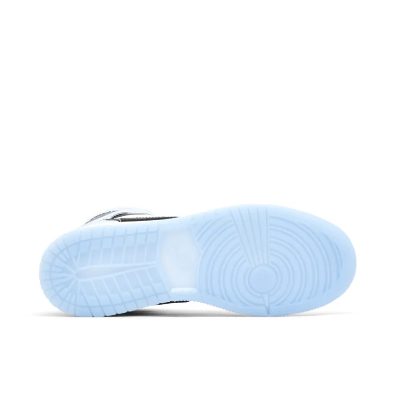 Air Jordan 1 Mid SE White Ice Blue GS 