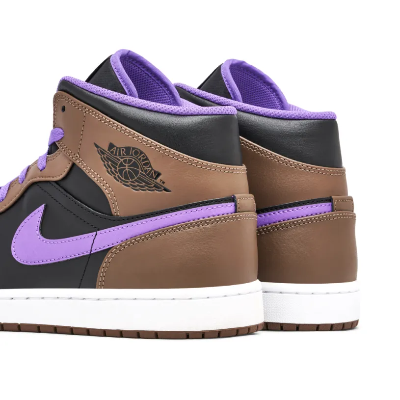 Air Jordan 1 Mid Purple Mocha 