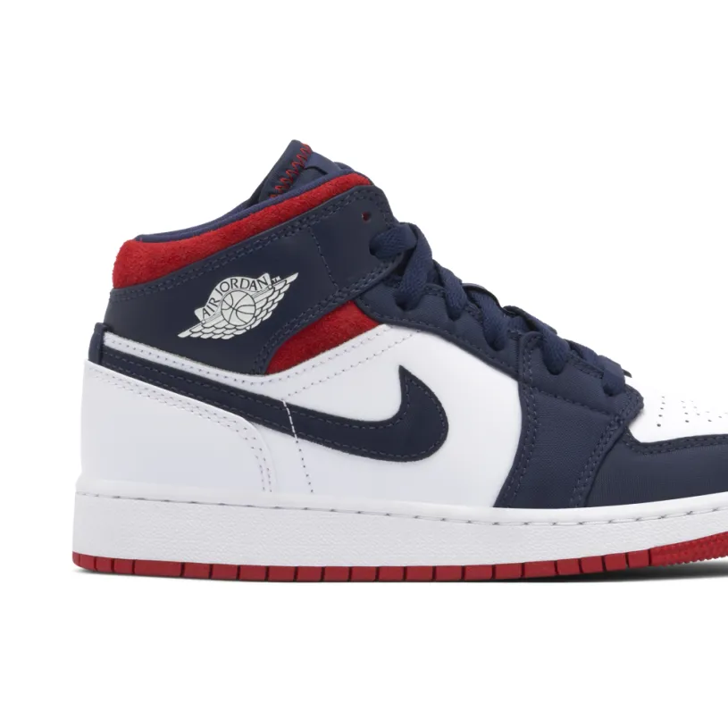Air Jordan 1 Mid GS Olympic 