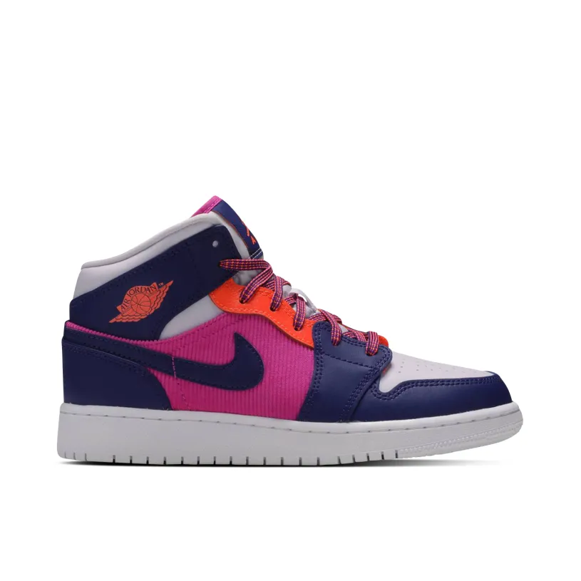 Air Jordan 1 Mid Fire Pink GS