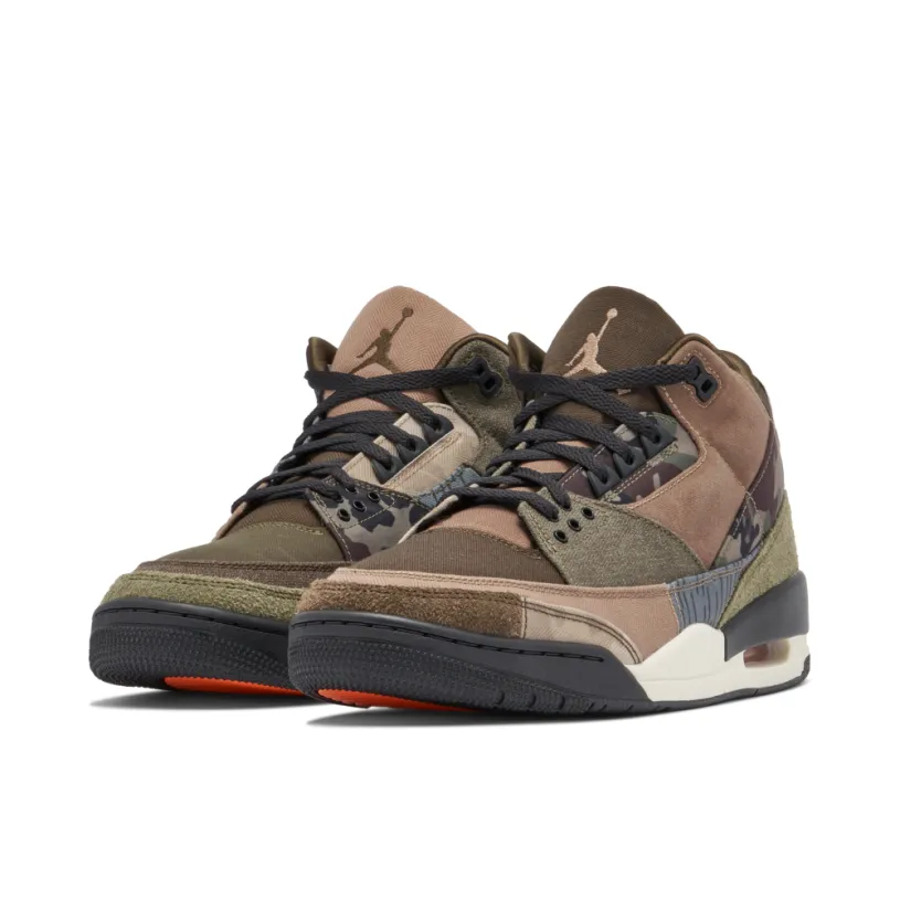 Air Jordan 3 Camo Green Brown 