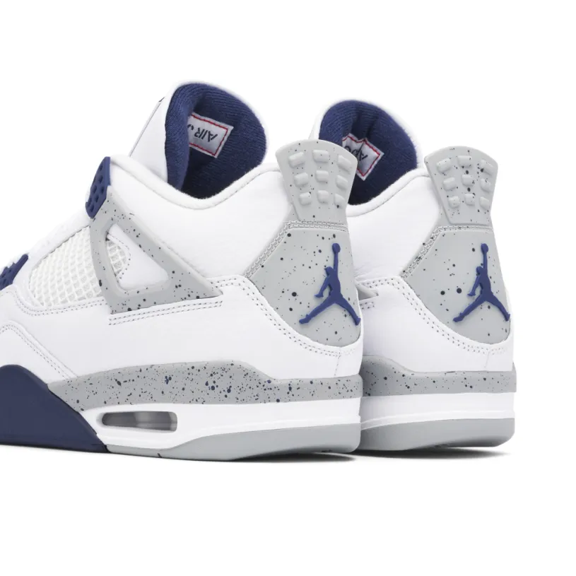 Air Jordan 4 Retro White Midnight Navy 